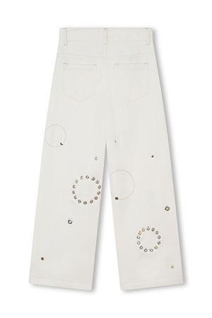 white cotton trousers CHLOE' KIDS | C20084148